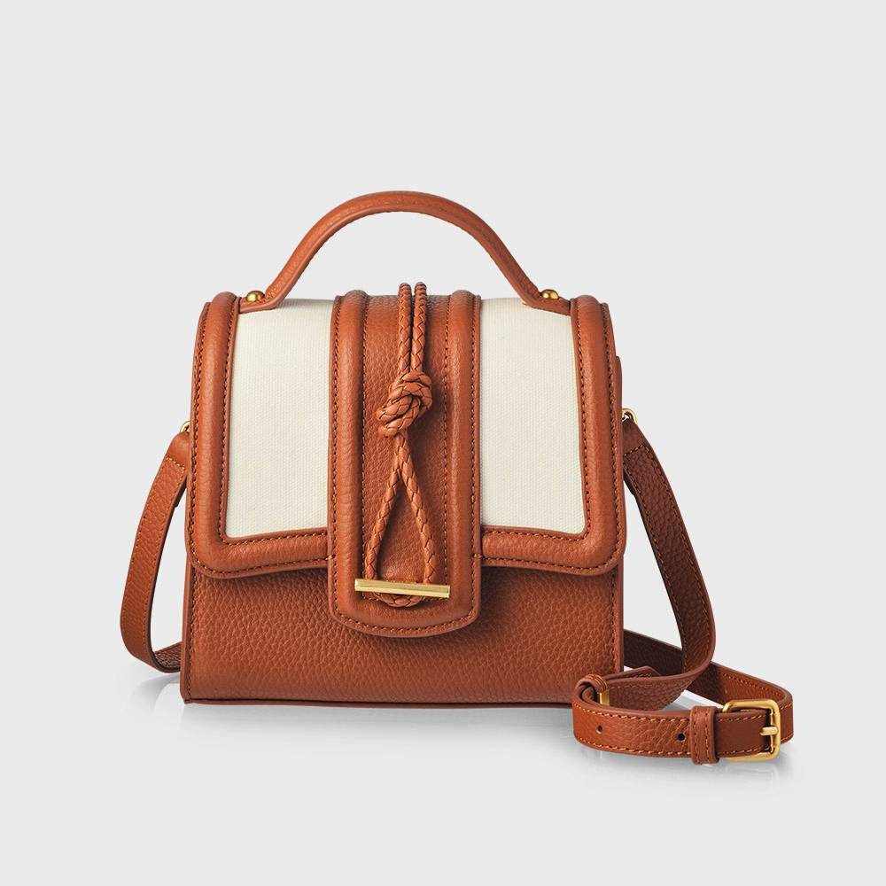 SAMPLE Pony Bag - Tan + Canvas