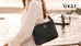 Chunky Chain Monogram Clutch - Black