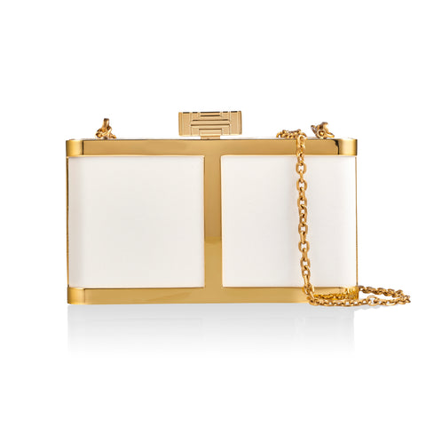 Dallas Clutch - White