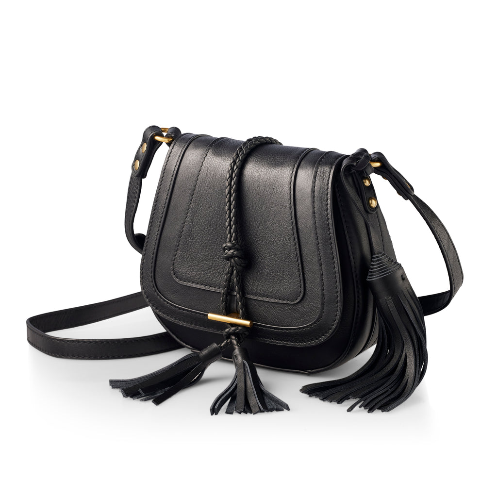 'Harriet' Mini Saddle Bag - Black