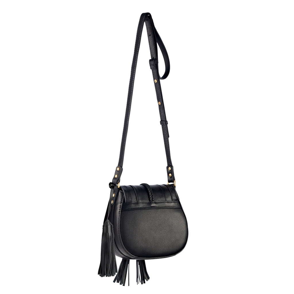 'Harriet' Mini Saddle Bag - Black