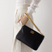 Chunky Chain Monogram Clutch - Navy